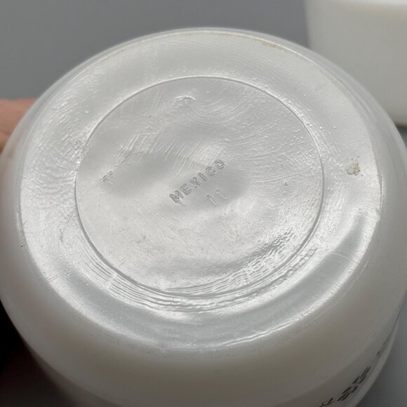 Vintage Dynaware Pyr-O-Rey Brown Daisy Pattern Glass Bowls With Side Handles Set - Picture 5 of 8